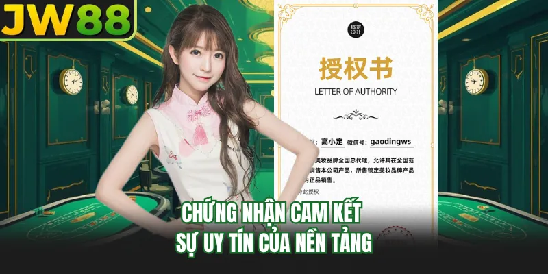 chung nhan cam ket su uy tin cua nen tang chung nhan cam ket su uy tin cua nen tang